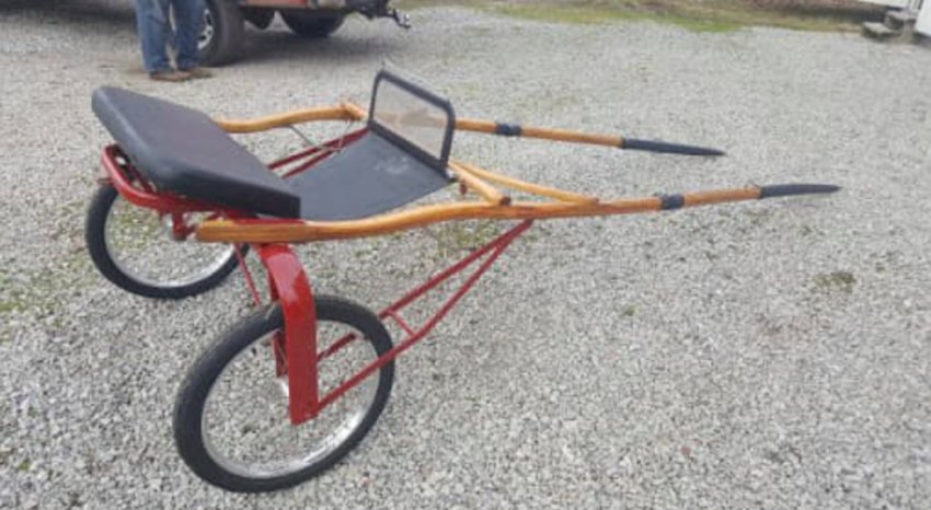 The theft of a red horse racing buggy or jog bike taken from the Neshoba County Fairgrounds is being investigated.
